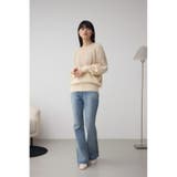 シャギー切替ドルマンニット | AZUL BY MOUSSY | 詳細画像4 