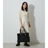 LINEN LIKE BIG TOTE BAG | AZUL BY MOUSSY | 詳細画像2 