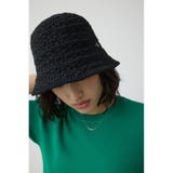 メタルパーツ編み込みニットハット | AZUL BY MOUSSY | 詳細画像1 