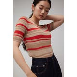 マルチボーダーデザインニットトップス | AZUL BY MOUSSY | 詳細画像13