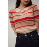 マルチボーダーデザインニットトップス | AZUL BY MOUSSY | 詳細画像11