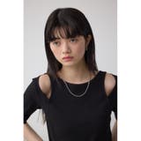 デザインネックショートTシャツ | AZUL BY MOUSSY | 詳細画像11