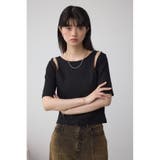 デザインネックショートTシャツ | AZUL BY MOUSSY | 詳細画像13 