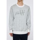 ストライプロゴニットトップス | AZUL BY MOUSSY | 詳細画像2 