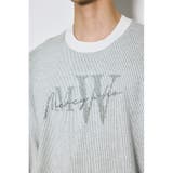 ストライプロゴニットトップス | AZUL BY MOUSSY | 詳細画像7 