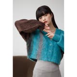 グラデーションシャギーニットカーディガン | AZUL BY MOUSSY | 詳細画像15