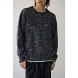 T.GRY | ワッフルレイヤードニット | AZUL BY MOUSSY