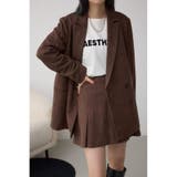 BRN | 素材アソートテーラードジャケット | AZUL BY MOUSSY