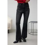 L/BLK1 | AZUL DENIM オーバーダイ切替フレアデニム | AZUL BY MOUSSY