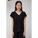シアーフリンジニットベスト | AZUL BY MOUSSY | 詳細画像14 