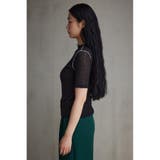 シアーハーフスリーブトップス | AZUL BY MOUSSY | 詳細画像14 