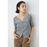 ネックレース5分袖ニットトップス | AZUL BY MOUSSY | 詳細画像10
