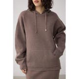 BRN | スウエッターニットパーカー | AZUL BY MOUSSY