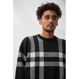 BIG CHECK JACQUARD KNIT | AZUL BY MOUSSY | 詳細画像12