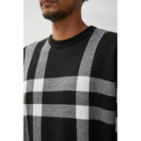 BIG CHECK JACQUARD KNIT | AZUL BY MOUSSY | 詳細画像18