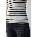 ハーフスリーブクルーネックリブトップス | AZUL BY MOUSSY | 詳細画像23