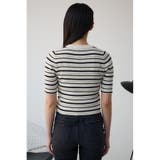 ハーフスリーブクルーネックリブトップス | AZUL BY MOUSSY | 詳細画像26