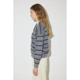 カシミヤミックスポロカラーボーダーニット | AZUL BY MOUSSY | 詳細画像31 