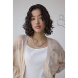 シアージップアップカーディガン | AZUL BY MOUSSY | 詳細画像1