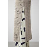 CROCHET SLIT LONG KNIT TOPS | AZUL BY MOUSSY | 詳細画像18
