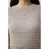 CROCHET SLIT LONG KNIT TOPS | AZUL BY MOUSSY | 詳細画像16
