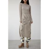 L/BEG1 | CROCHET SLIT LONG KNIT TOPS | AZUL BY MOUSSY