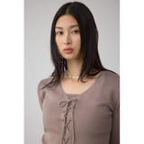 フェイクレイヤードレースアップニット | AZUL BY MOUSSY | 詳細画像20 