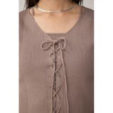 フェイクレイヤードレースアップニット | AZUL BY MOUSSY | 詳細画像26 