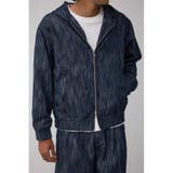 AZUL DENIMシャイニーデニムブルゾン | AZUL BY MOUSSY | 詳細画像1 