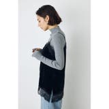 ベロアレースアシメキャミソール | AZUL BY MOUSSY | 詳細画像12