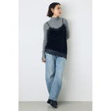 ベロアレースアシメキャミソール | AZUL BY MOUSSY | 詳細画像14