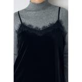 ベロアレースアシメキャミソール | AZUL BY MOUSSY | 詳細画像15