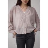 L/GRY1 | リブ付きシャツカーディガン | AZUL BY MOUSSY