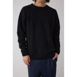 BLK | バスケット編みマットモールニット | AZUL BY MOUSSY