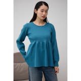 ペプラムニットトップス | AZUL BY MOUSSY | 詳細画像24