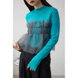 D/BLU3 | チュールビスチェドッキングニット | AZUL BY MOUSSY