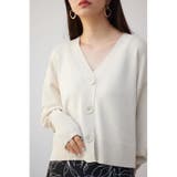 IVOY3 | パフスリーブショートカーディガン | AZUL BY MOUSSY