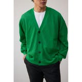 GRN | ダイヤ柄パターンカーディガン | AZUL BY MOUSSY