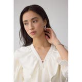 ラッフルフリル5分袖ブラウス | AZUL BY MOUSSY | 詳細画像2 