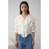 ラッフルフリル5分袖ブラウス | AZUL BY MOUSSY | 詳細画像5 
