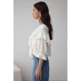 ラッフルフリル5分袖ブラウス | AZUL BY MOUSSY | 詳細画像6 