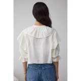 ラッフルフリル5分袖ブラウス | AZUL BY MOUSSY | 詳細画像7 