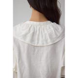 ラッフルフリル5分袖ブラウス | AZUL BY MOUSSY | 詳細画像9 