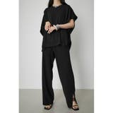 BASIC KNIT RIB PANTS | AZUL BY MOUSSY | 詳細画像3 