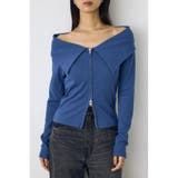 ダブルジップオフショル長袖トップス | AZUL BY MOUSSY | 詳細画像9 