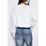 フロントメッセージロゴロンT | AZUL BY MOUSSY | 詳細画像4 