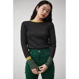 SHEER GLITTER BLOCKNIG KNIT | AZUL BY MOUSSY | 詳細画像2