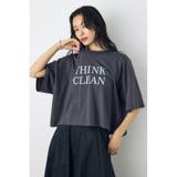 ドロップショルダーロゴ5分袖Tシャツ | AZUL BY MOUSSY | 詳細画像11 