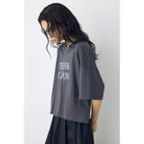 ドロップショルダーロゴ5分袖Tシャツ | AZUL BY MOUSSY | 詳細画像14 