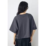 ドロップショルダーロゴ5分袖Tシャツ | AZUL BY MOUSSY | 詳細画像15 